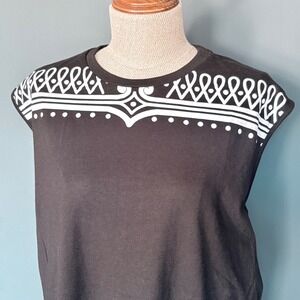 Jonny Cota Muscle Tee Black Graphic | Size S |‎ Cotton Bamboo